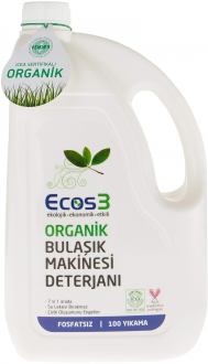 Ecos3 Organik Vegan Sıvı Bulaşık Makinesi Deterjanı 100 Yıkama Deterjan kullananlar yorumlar